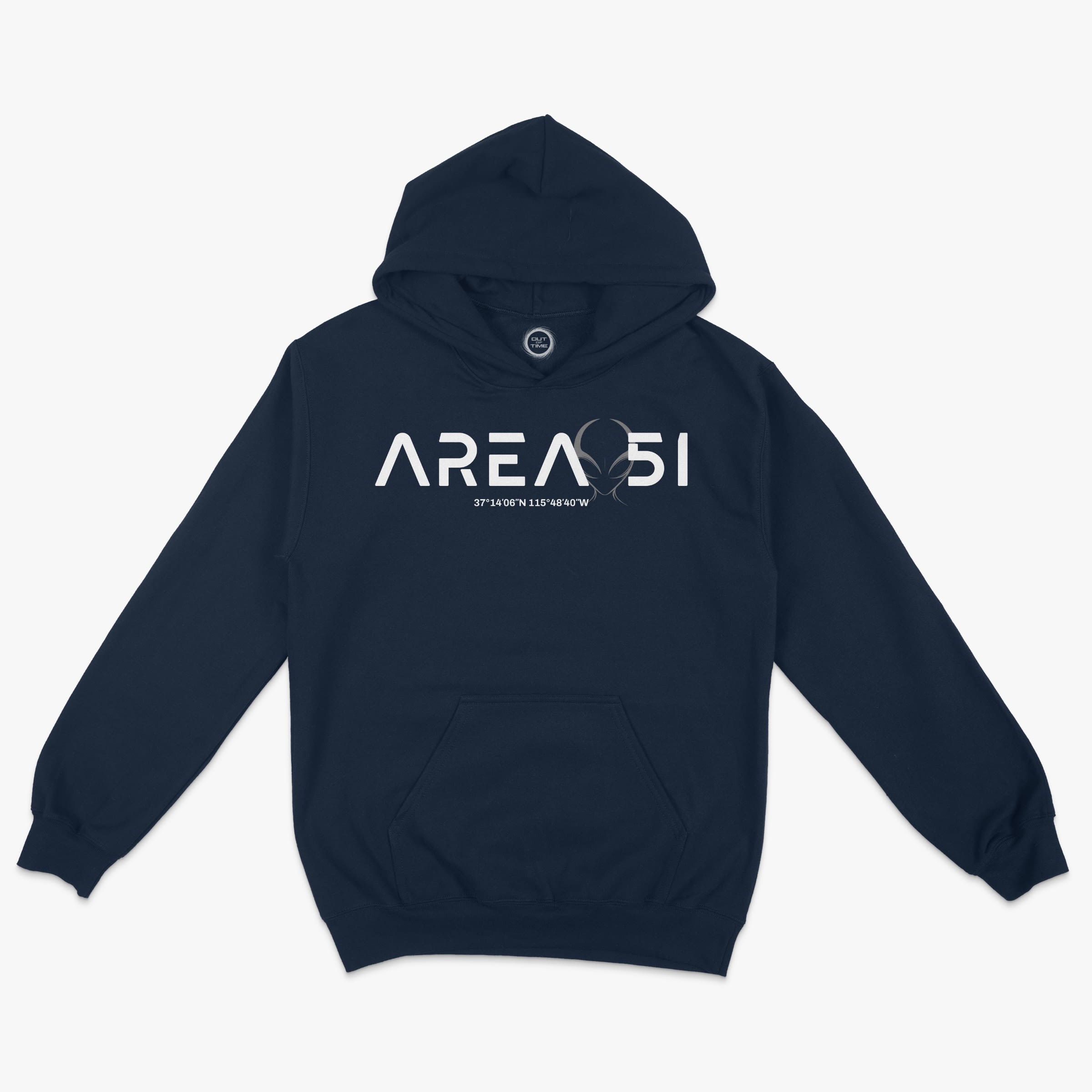 Area 51 Hoodie-Navy-S-Out Of Time