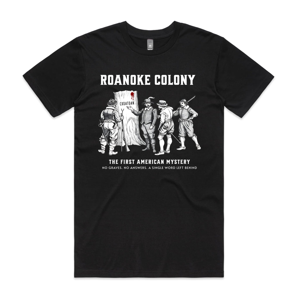 Roanoke Colony T-Shirt-S-Black-Out Of Time