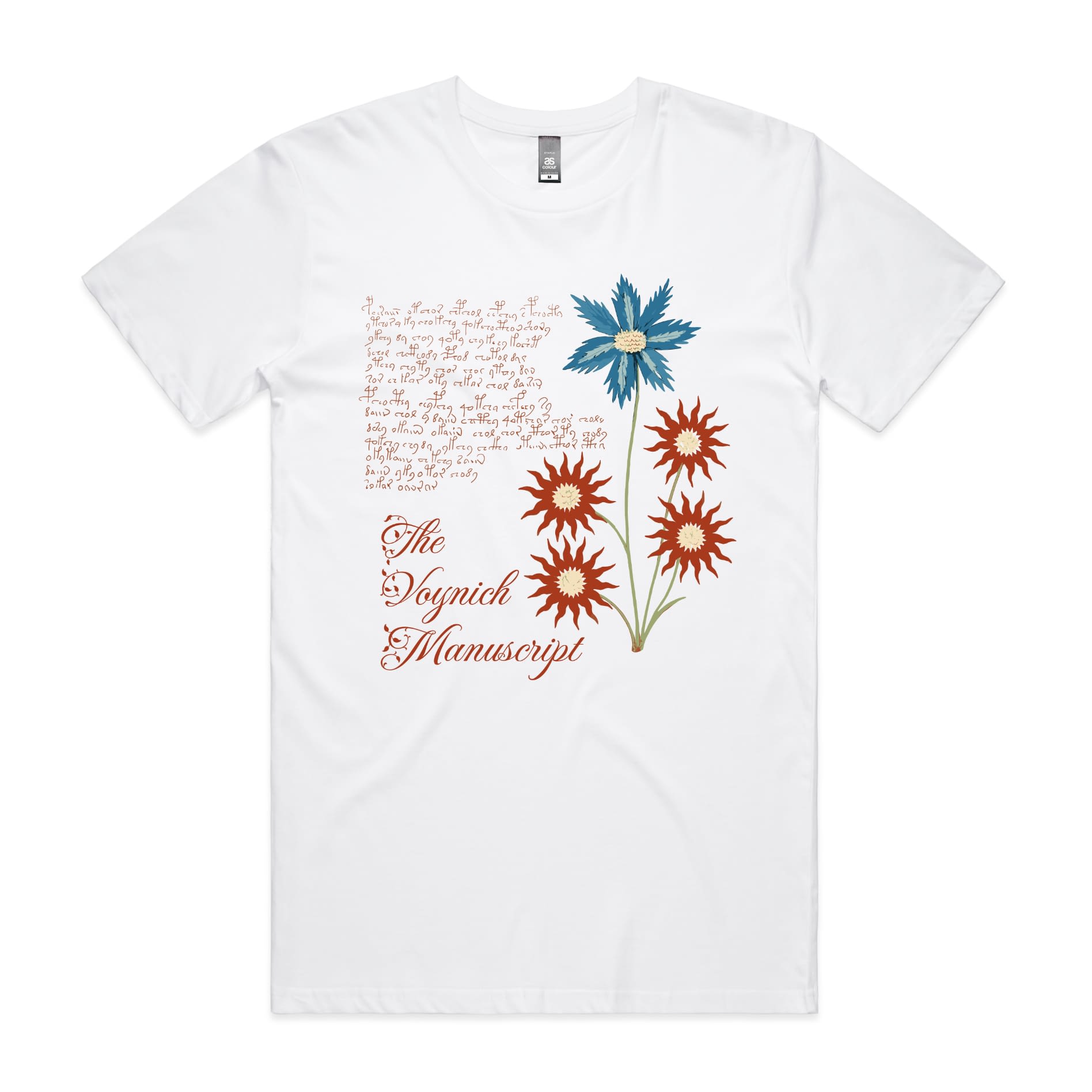 Voynich Manuscript T-Shirt-S-White-Out Of Time