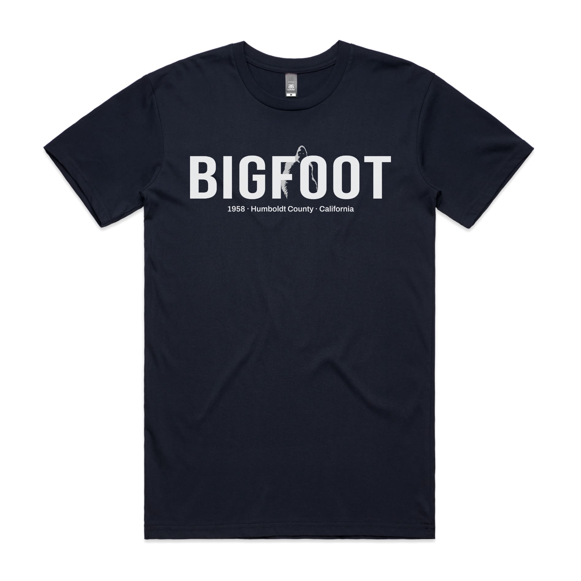 Bigfoot T-Shirt-S-Navy-Out Of Time