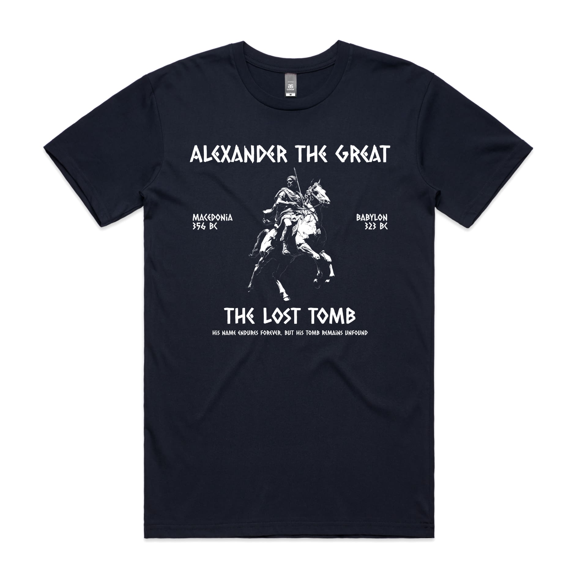 Alexander the Great T-Shirt-S-Navy-Out Of Time
