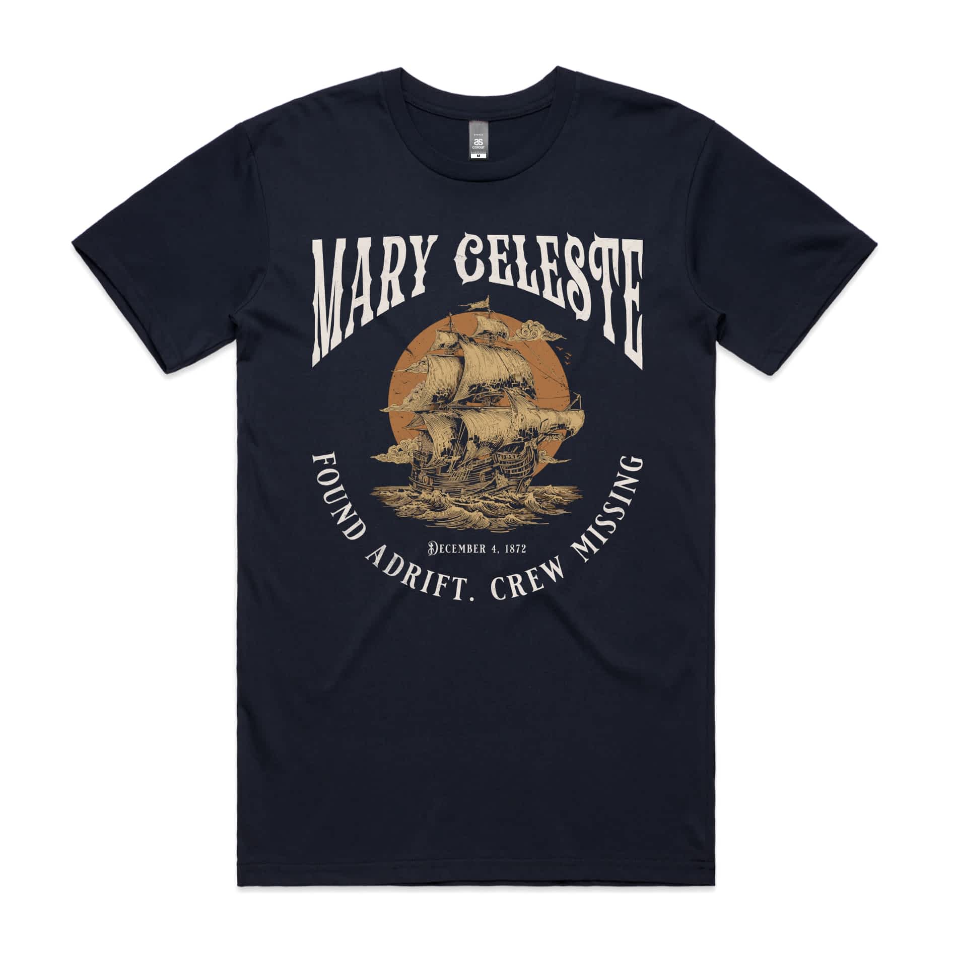 Mary Celeste T-Shirt-S-Navy-Out Of Time
