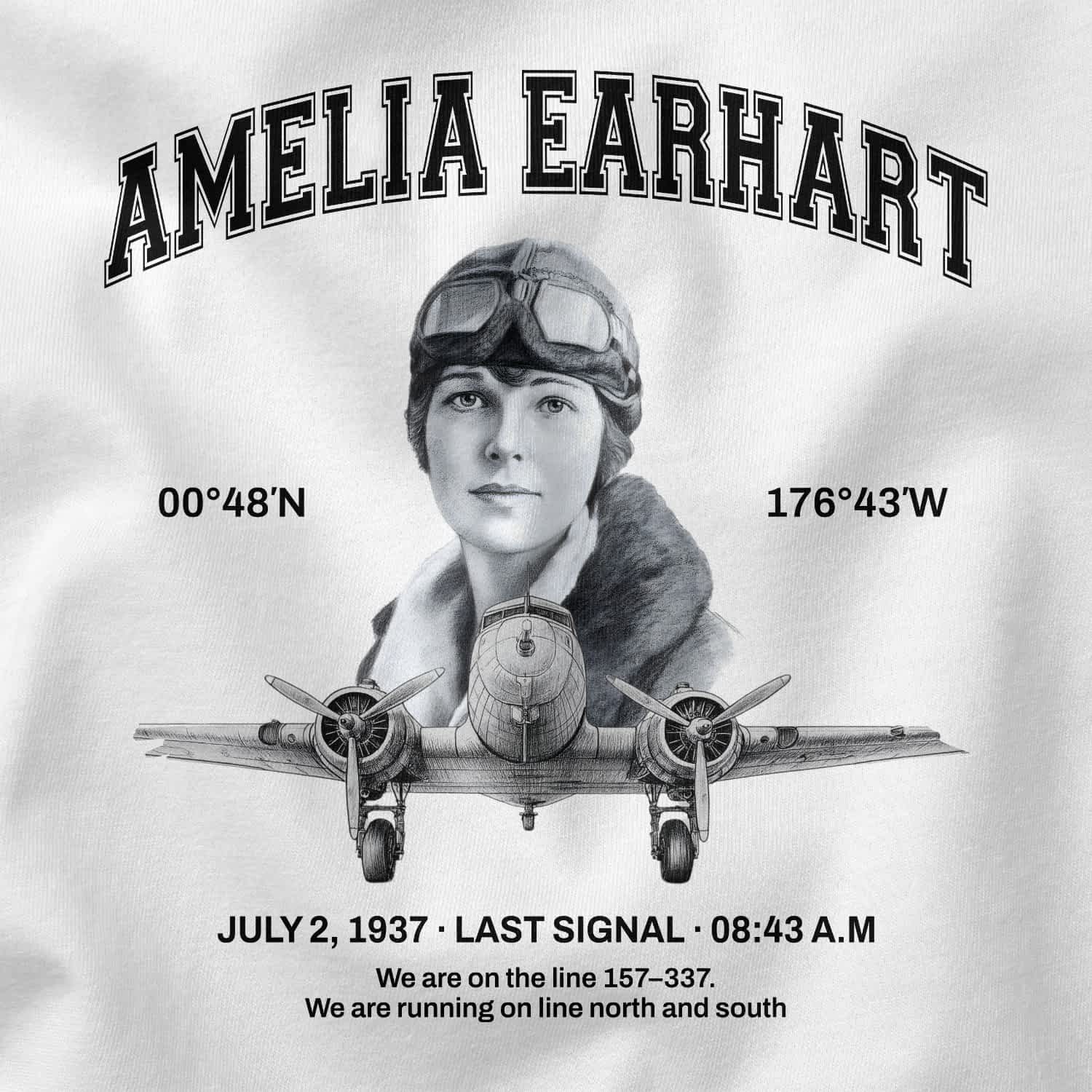 Amelia Earhart T-Shirt-Out Of Time