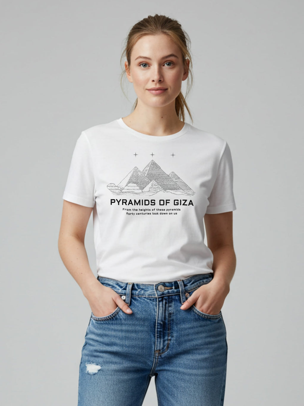 Pyramids of Giza T-Shirt-Out Of Time