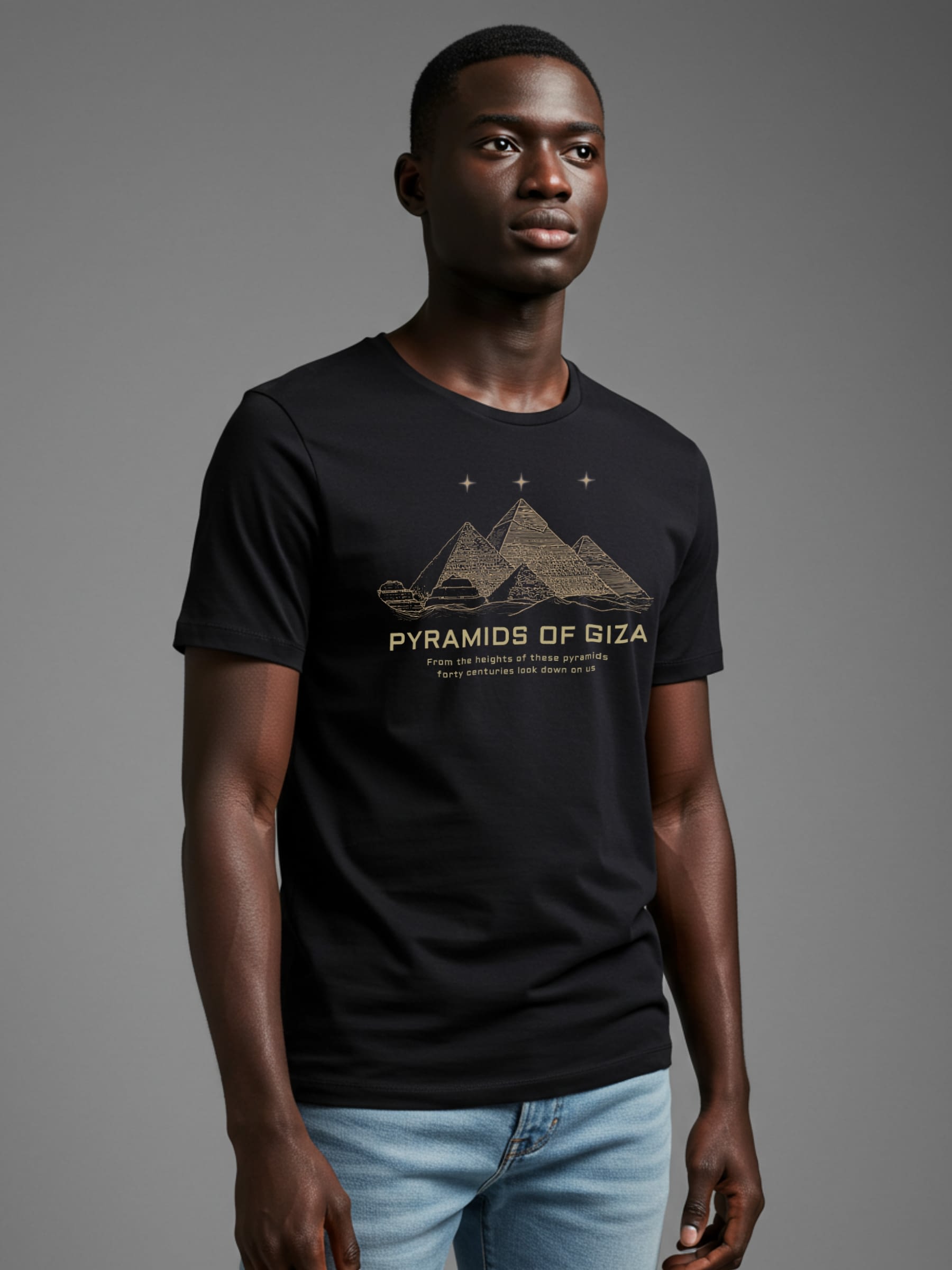 Pyramids of Giza T-Shirt-Out Of Time